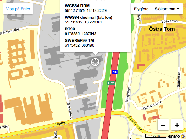 Map to Prototypverkstaden