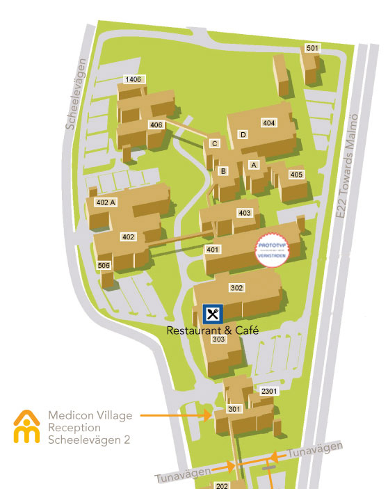 Map Medicon Village